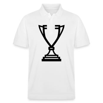 trophée - Polo PREPSTER bio Stanley/Stella Unisexe - blanc - Devant - Roxy (174cm) & Andy (188cm)