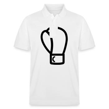 Boxhandschuh - Stanley/Stella Unisex Bio-Poloshirt PREPSTER - Weiß - Vorne - Roxy (174cm) & Andy (188cm)