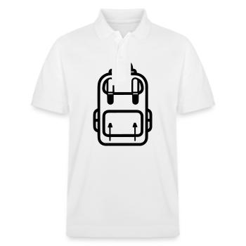Rucksack - Stanley/Stella Unisex Bio-Poloshirt PREPSTER - Weiß - Vorne - Roxy (174cm) & Andy (188cm)