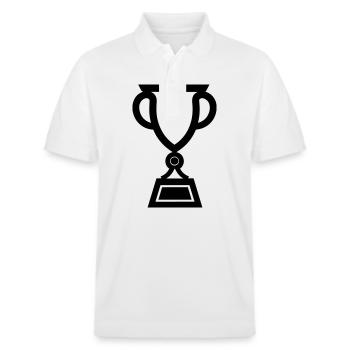 trophée - Polo PREPSTER bio Stanley/Stella Unisexe - blanc - Devant - Roxy (174cm) & Andy (188cm)