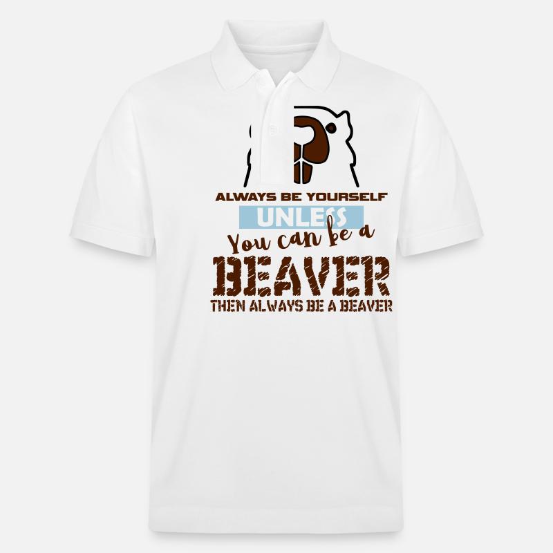 Cadeau de castor - Polo PREPSTER bio Stanley/Stella Unisexe - blanc