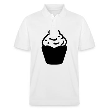 cupcake - Polo PREPSTER bio Stanley/Stella Unisexe - blanc - Devant - Roxy (174cm) & Andy (188cm)