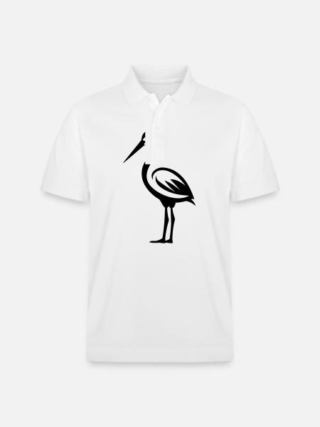 Simple petite cigogne - Polo PREPSTER bio Stanley/Stella Unisexe - blanc
