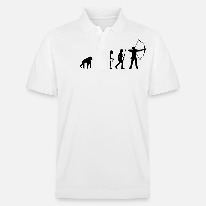 TIR À L’ARC ÉVOLUTION ! - Polo PREPSTER bio Stanley/Stella Unisexe - blanc