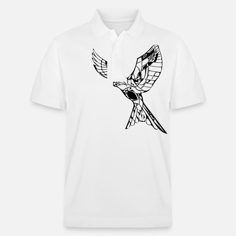 Faucon volant élégant - Polo PREPSTER bio Stanley/Stella Unisexe - blanc