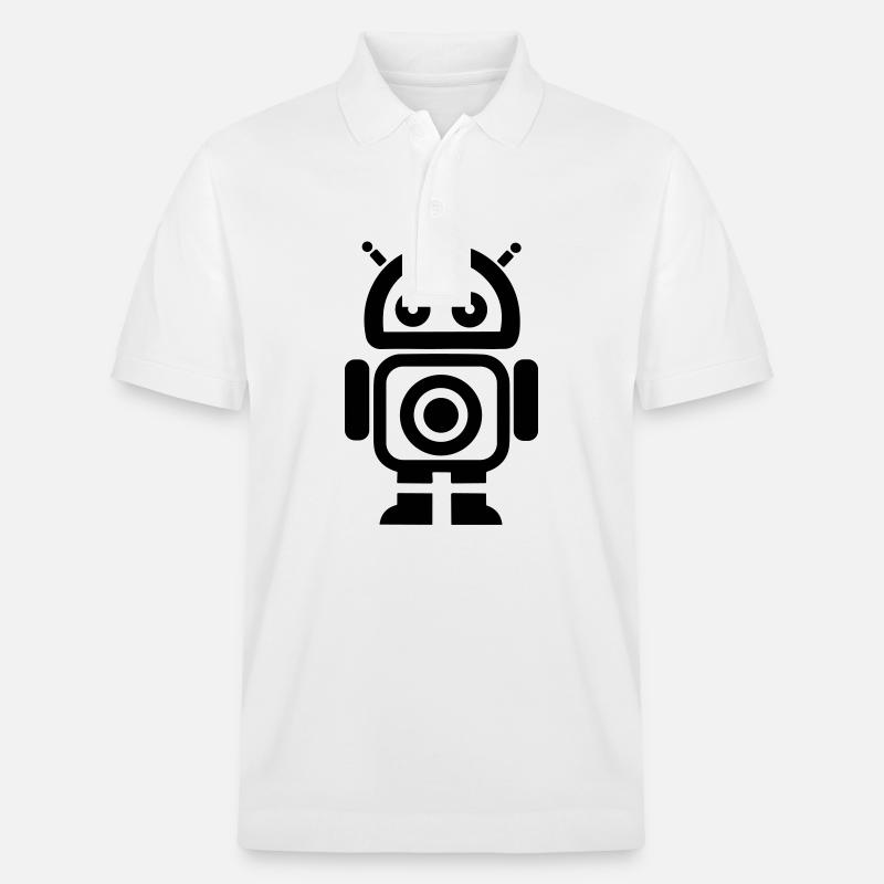 Kleiner Roboter - Stanley/Stella Unisex Bio-Poloshirt PREPSTER - Weiß