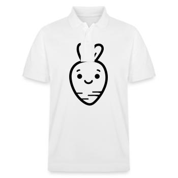 Carotte - Polo PREPSTER bio Stanley/Stella Unisexe - blanc - Devant - Roxy (174cm) & Andy (188cm)