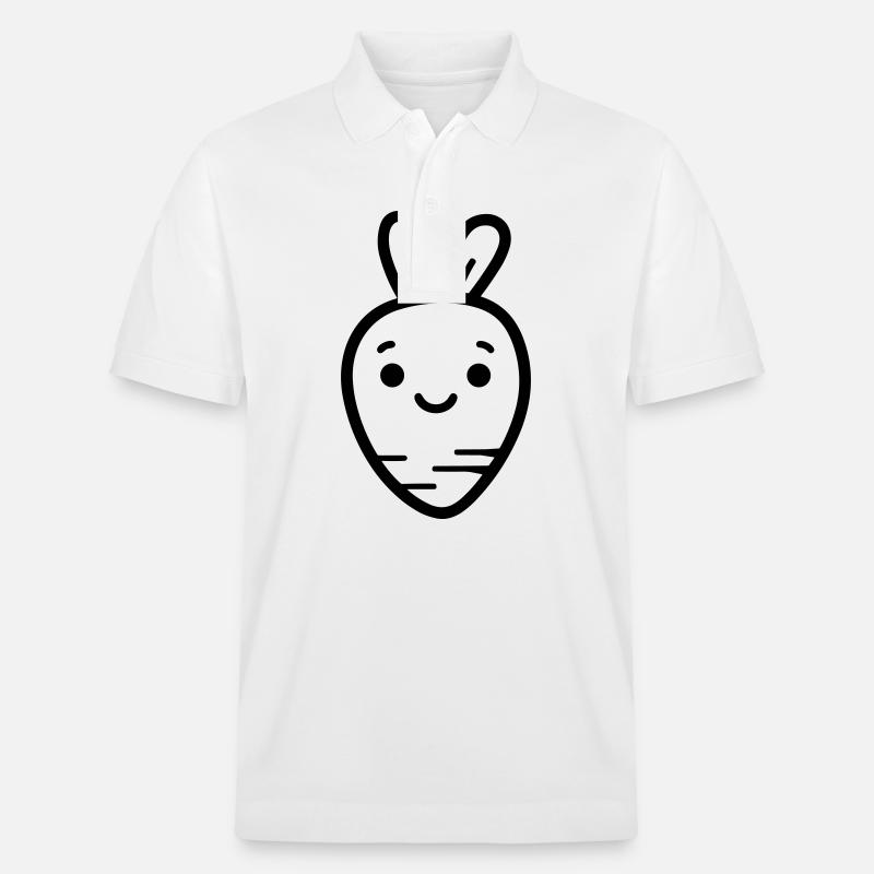 Karotte - Stanley/Stella Unisex Bio-Poloshirt PREPSTER - Weiß