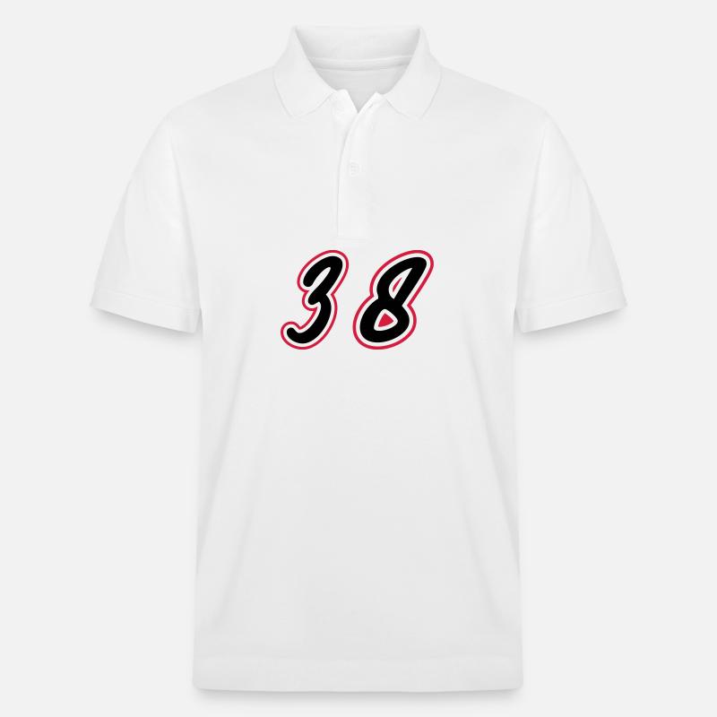 38 Symbole numérique - Polo PREPSTER bio Stanley/Stella Unisexe - blanc