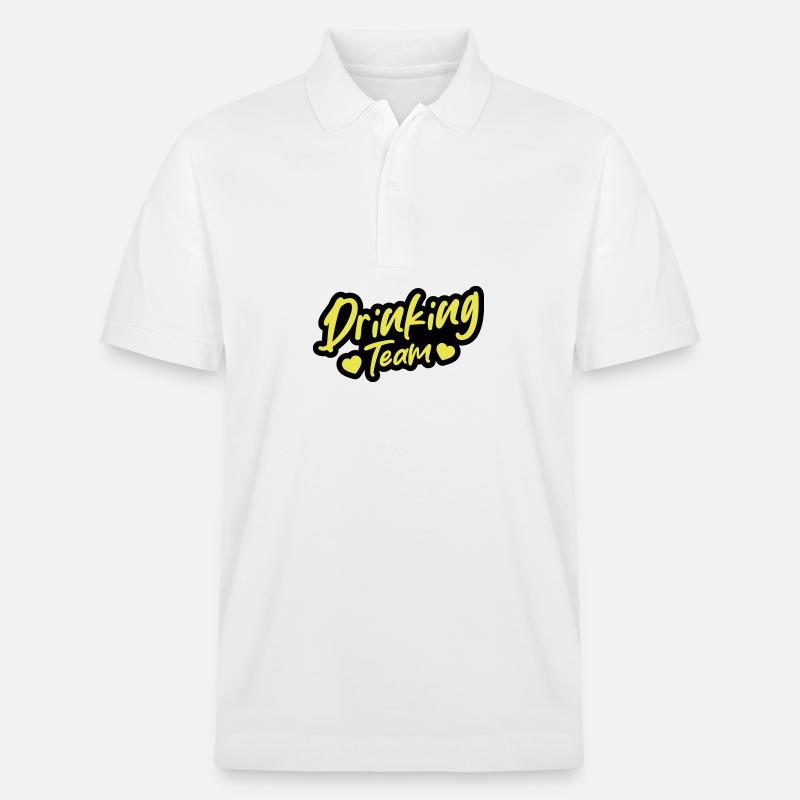 Drinking Team - Stanley/Stella Unisex Bio-Poloshirt PREPSTER - Weiß