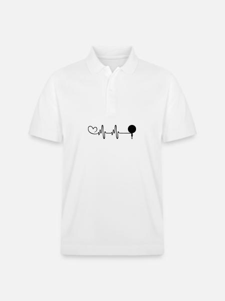 Pan Kitchen Heartbeat - Stanley/Stella Unisex Organic Polo Shirt PREPSTER - white