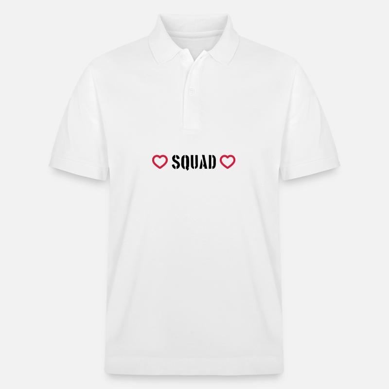 Squad Herz - Stanley/Stella Unisex Bio-Poloshirt PREPSTER - Weiß