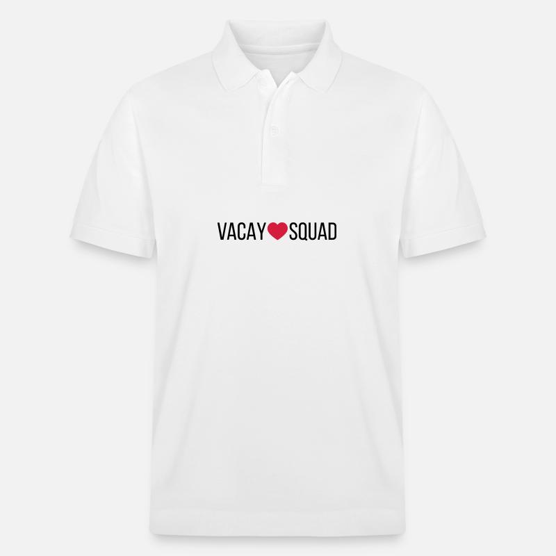 Cœur de l’escouade Vacay - Polo PREPSTER bio Stanley/Stella Unisexe - blanc