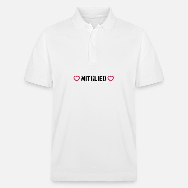 Mitglied Herz - Stanley/Stella Unisex Bio-Poloshirt PREPSTER - Weiß