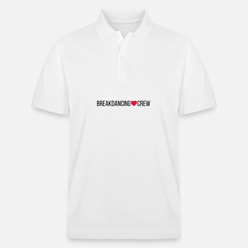Breakdance Crew Cœur - Polo PREPSTER bio Stanley/Stella Unisexe - blanc