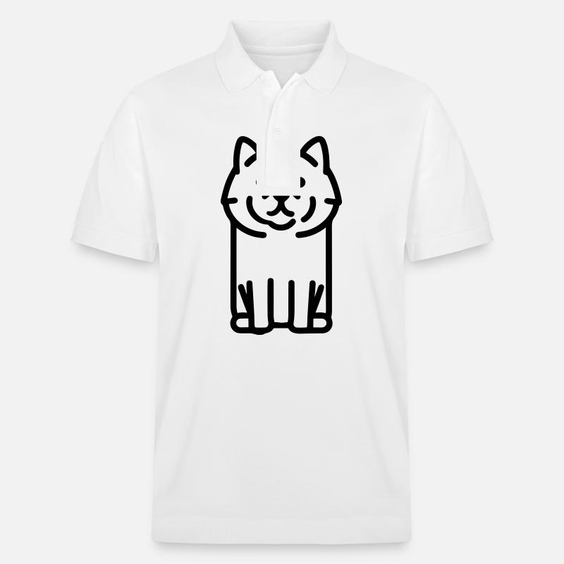 Hund - Stanley/Stella Unisex Bio-Poloshirt PREPSTER - Weiß