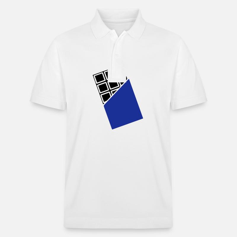 Schokolade Süßigkeiten - Stanley/Stella Unisex Bio-Poloshirt PREPSTER - Weiß