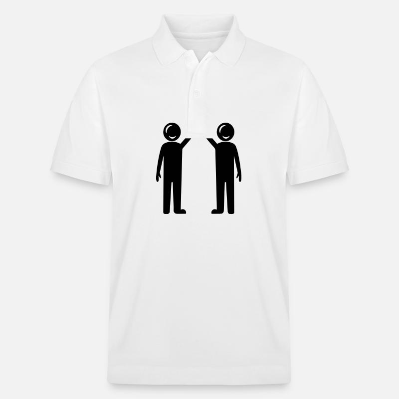 Freundschaft Beste Freunde - Stanley/Stella Unisex Bio-Poloshirt PREPSTER - Weiß