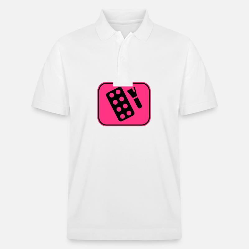 Make Up Kosmetik Icon - Stanley/Stella Unisex Bio-Poloshirt PREPSTER - Weiß