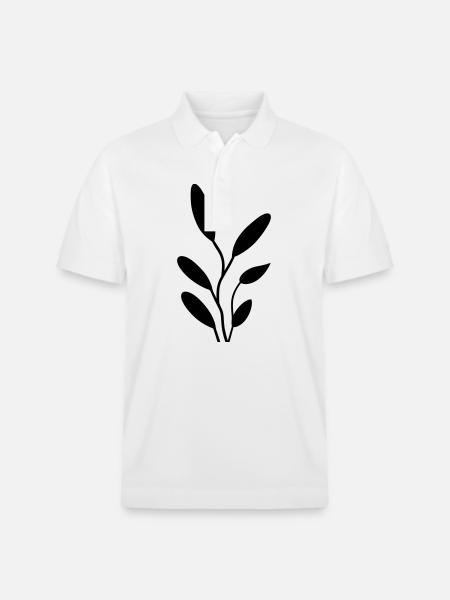 Blume mit Stiel - Stanley/Stella Unisex Bio-Poloshirt PREPSTER - Weiß
