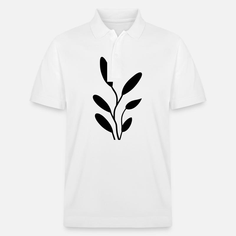 Blume mit Stiel - Stanley/Stella Unisex Bio-Poloshirt PREPSTER - Weiß