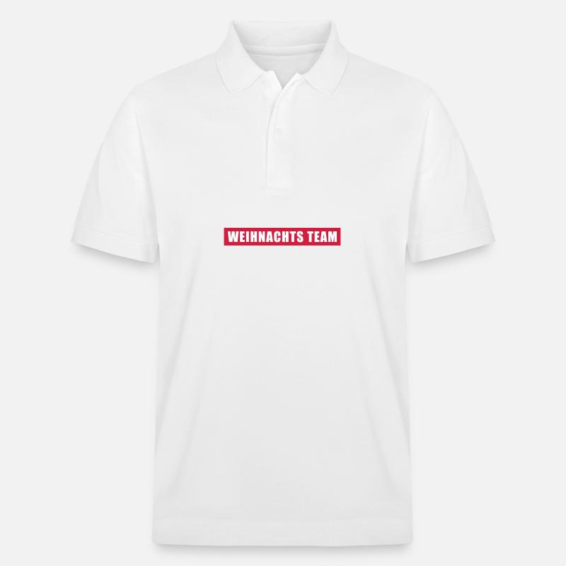 Weihnachts Team Weihnachten - Stanley/Stella Unisex Bio-Poloshirt PREPSTER - Weiß