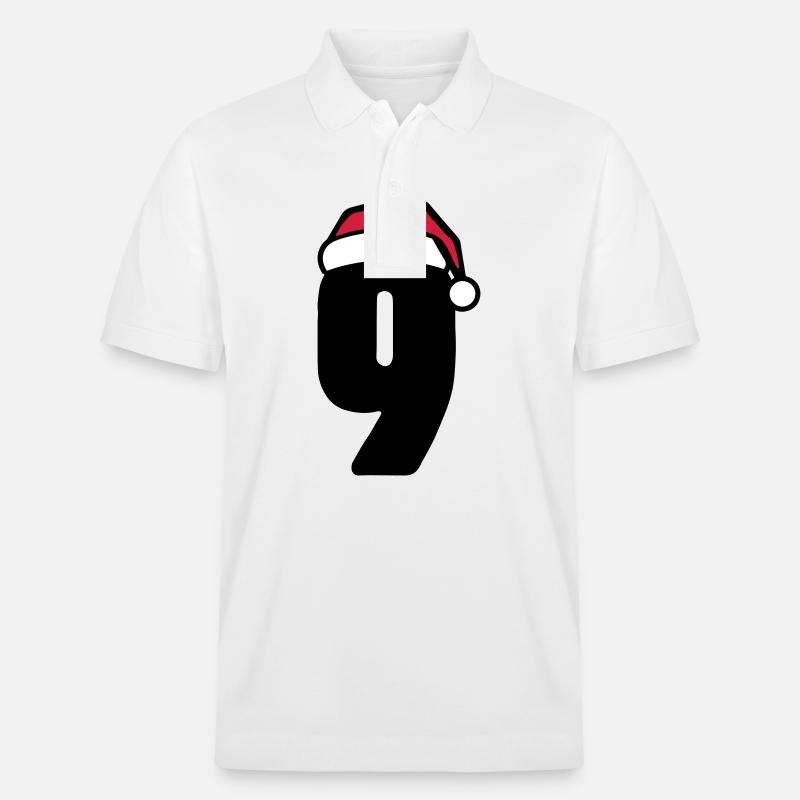 9 Nombre Noël - Polo PREPSTER bio Stanley/Stella Unisexe - blanc
