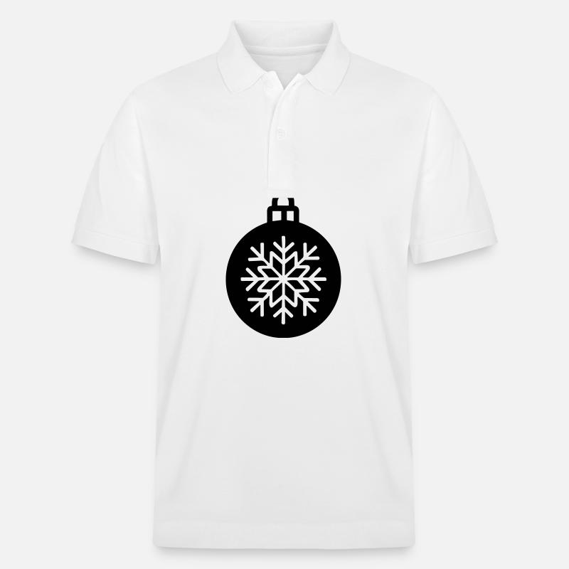 Weihnachtskugel - Stanley/Stella Unisex Bio-Poloshirt PREPSTER - Weiß