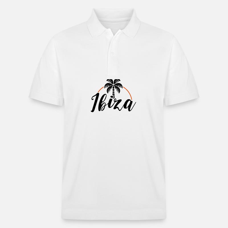 Ibiza Palme - Stanley/Stella Unisex Bio-Poloshirt PREPSTER - Weiß