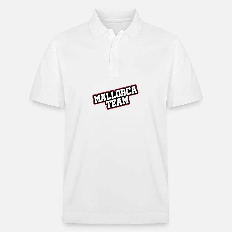 Mallorca Team - Stanley/Stella Unisex Bio-Poloshirt PREPSTER - Weiß