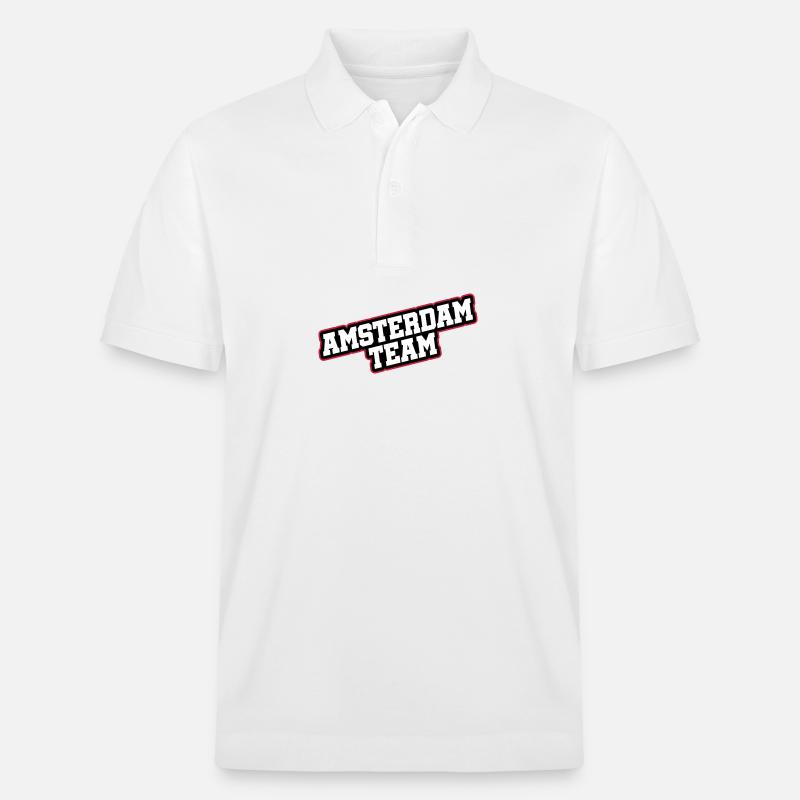 Amsterdam Team - Stanley/Stella Unisex Bio-Poloshirt PREPSTER - Weiß