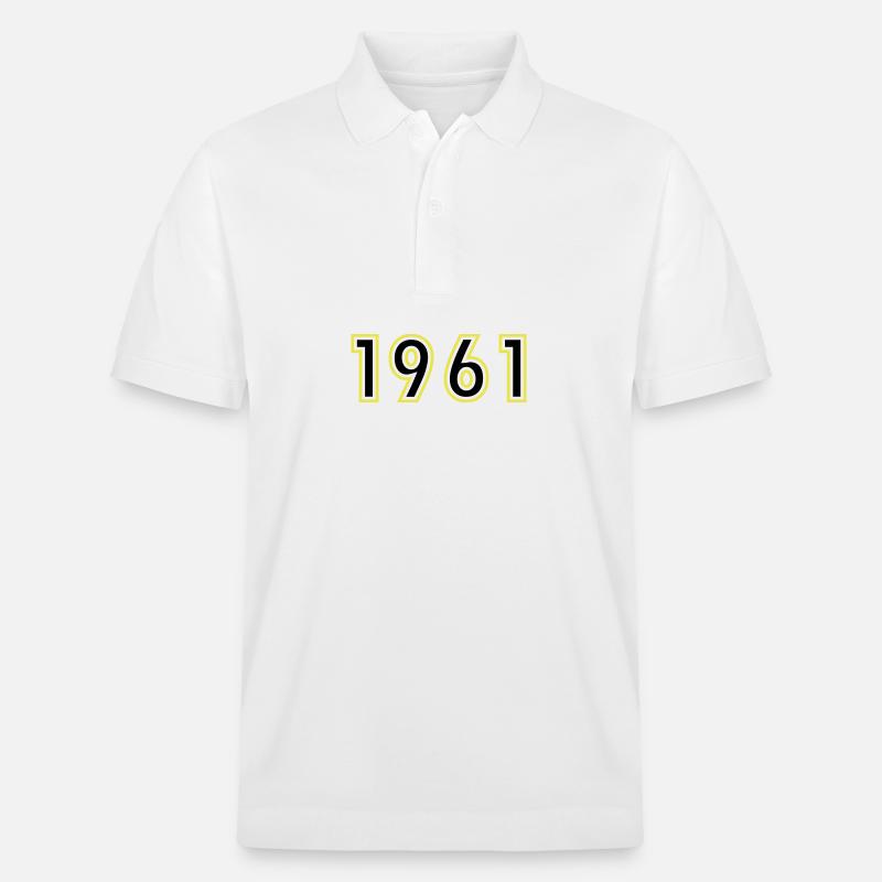 1961 Année Anniversaire - Polo PREPSTER bio Stanley/Stella Unisexe - blanc