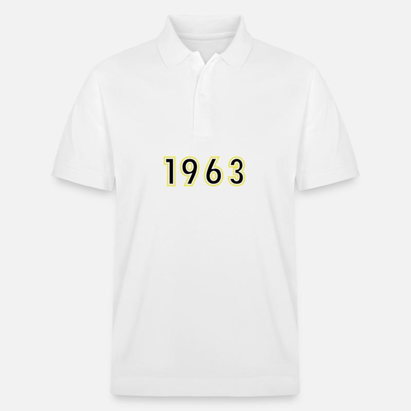 1963 Année Anniversaire - Polo PREPSTER bio Stanley/Stella Unisexe - blanc