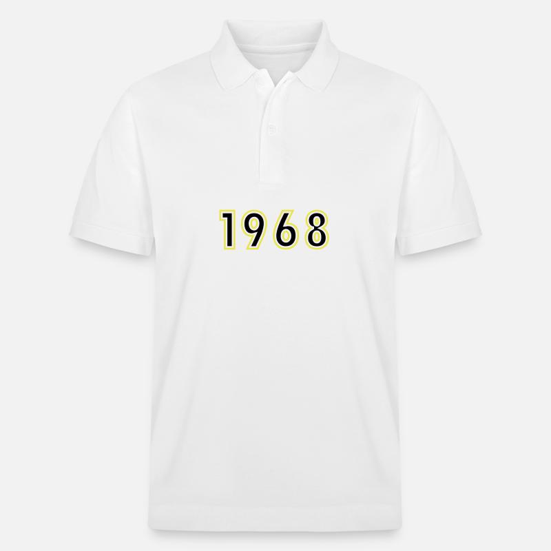 1968 Année Anniversaire - Polo PREPSTER bio Stanley/Stella Unisexe - blanc