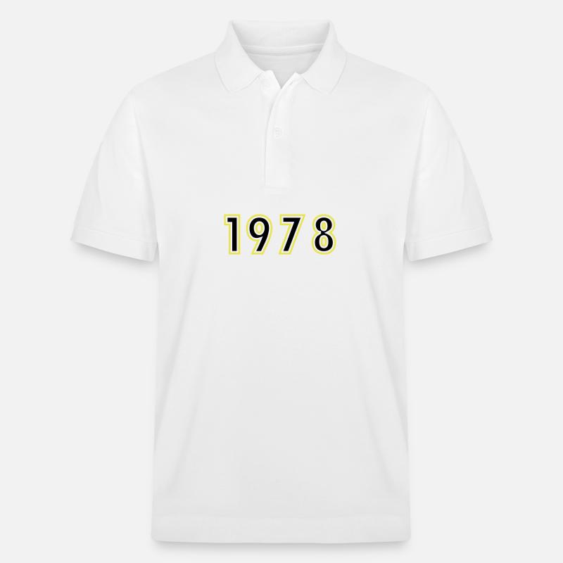 1978 Année Anniversaire - Polo PREPSTER bio Stanley/Stella Unisexe - blanc