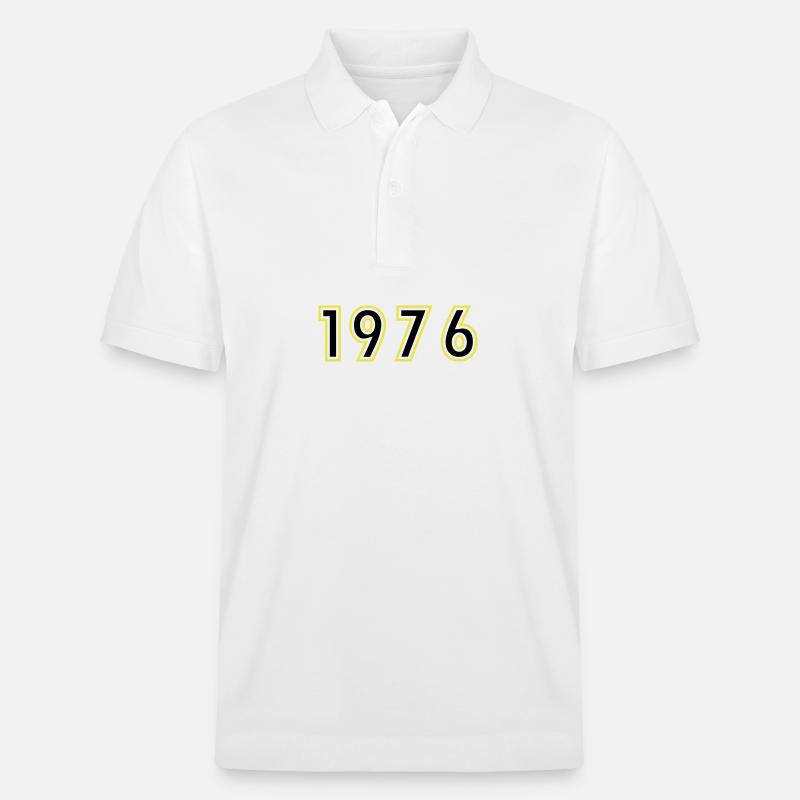 1976 Année Anniversaire - Polo PREPSTER bio Stanley/Stella Unisexe - blanc