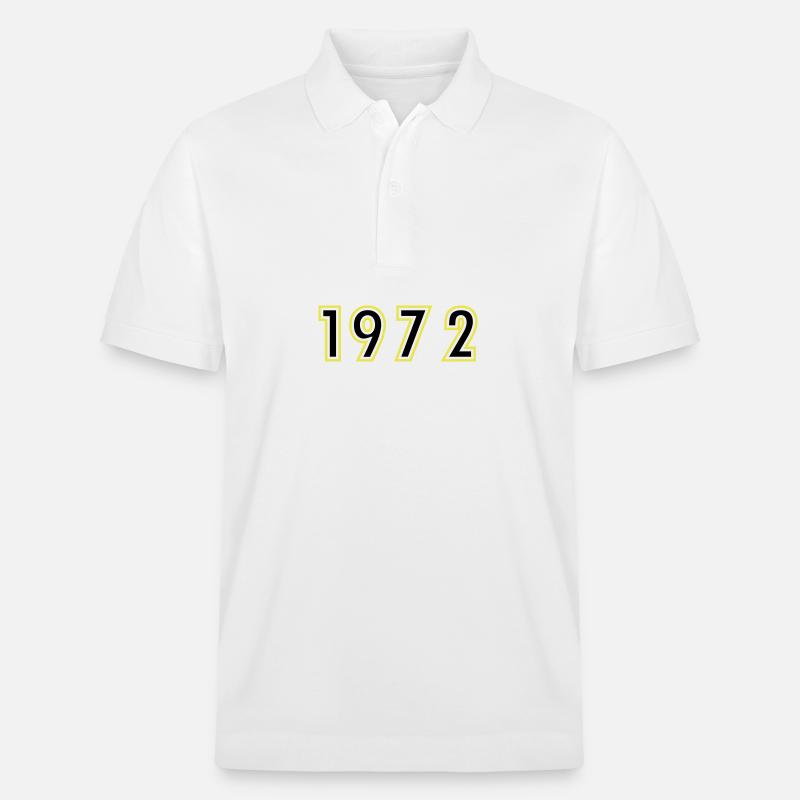 1972 Année Anniversaire - Polo PREPSTER bio Stanley/Stella Unisexe - blanc