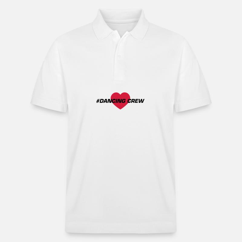 dancing crew herz - Stanley/Stella Unisex Bio-Poloshirt PREPSTER - Weiß