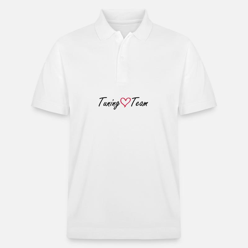 Tuning Team Herz - Stanley/Stella Unisex Bio-Poloshirt PREPSTER - Weiß