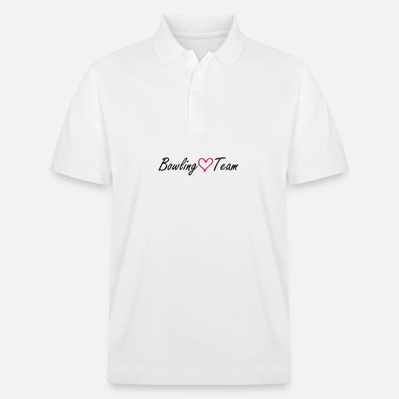 Cœur d’équipe de bowling - Polo PREPSTER bio Stanley/Stella Unisexe - blanc