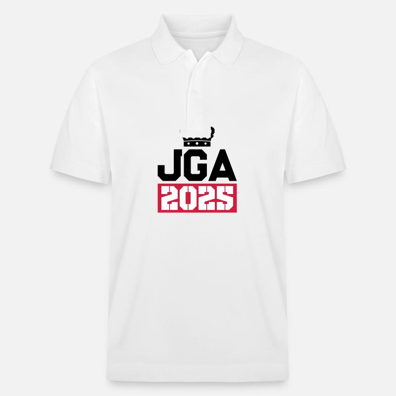 Jga 2025 Junggesellenabschied - Stanley/Stella Unisex Bio-Poloshirt PREPSTER - Weiß
