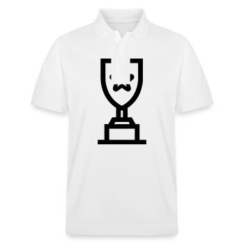 trophée - Polo PREPSTER bio Stanley/Stella Unisexe - blanc - Devant - Roxy (174cm) & Andy (188cm)