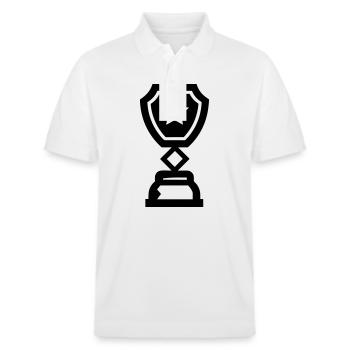 trophée - Polo PREPSTER bio Stanley/Stella Unisexe - blanc - Devant - Roxy (174cm) & Andy (188cm)