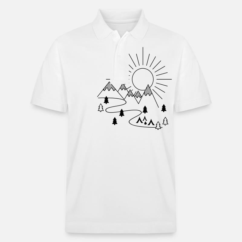 Camping - Stanley/Stella Unisex Bio-Poloshirt PREPSTER - Weiß