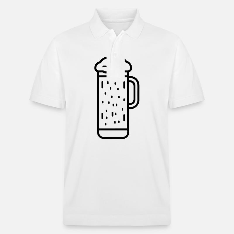 Bier - Stanley/Stella Unisex Bio-Poloshirt PREPSTER - Weiß