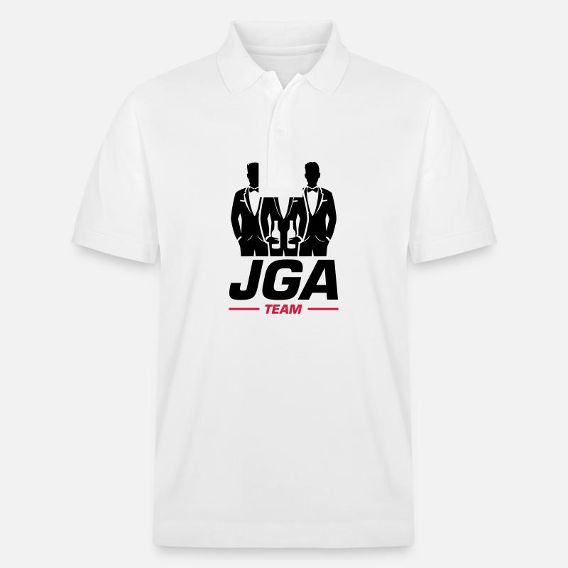 Jga Team Junggesellen - Stanley/Stella Unisex Bio-Poloshirt PREPSTER - Weiß