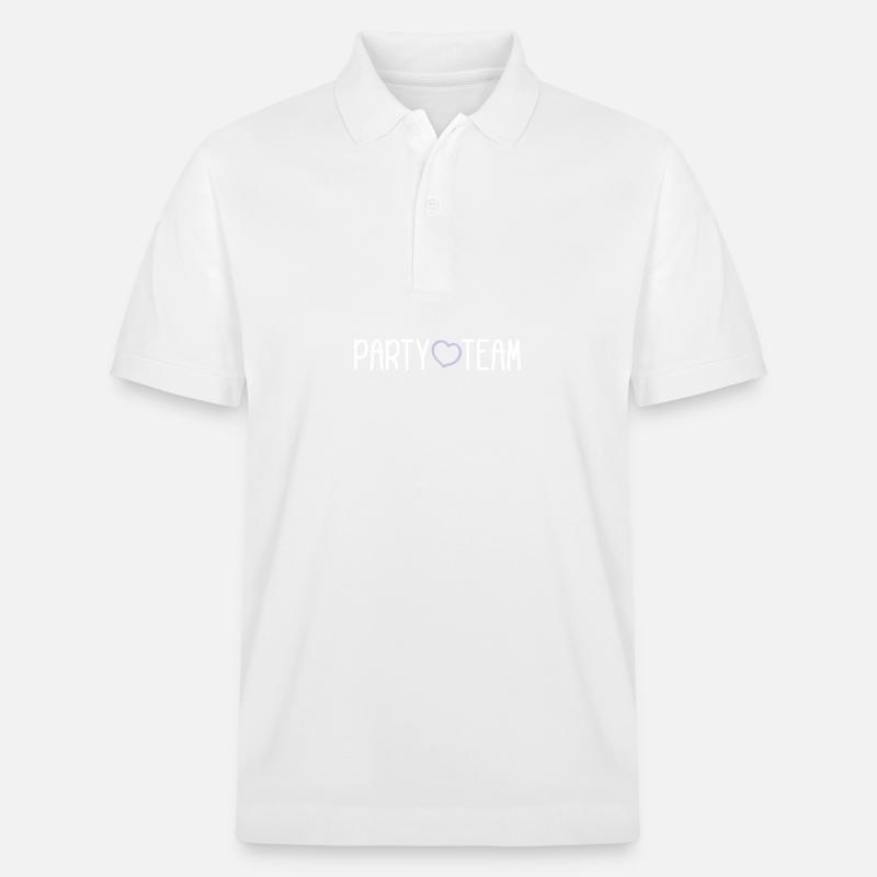 Party Team - Stanley/Stella Unisex Bio-Poloshirt PREPSTER - Weiß