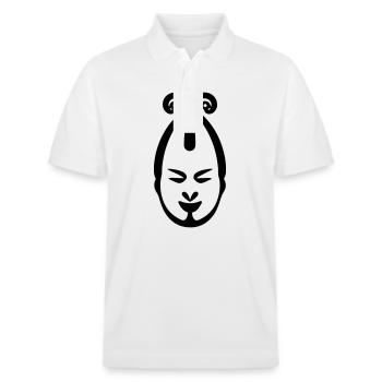 Clown - Stanley/Stella Unisex Bio-Poloshirt PREPSTER - Weiß - Vorne - Roxy (174cm) & Andy (188cm)