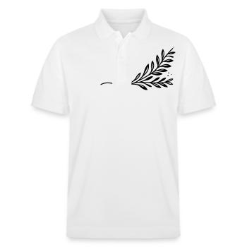 Zweig Ast - Stanley/Stella Unisex Bio-Poloshirt PREPSTER - Weiß - Vorne - Roxy (174cm) & Andy (188cm)