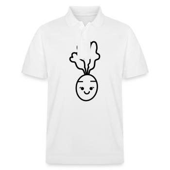 Carotte - Polo PREPSTER bio Stanley/Stella Unisexe - blanc - Devant - Roxy (174cm) & Andy (188cm)
